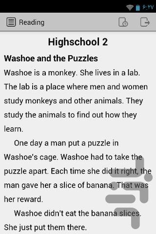 English Texts - Highschool 2 - Image screenshot of android app