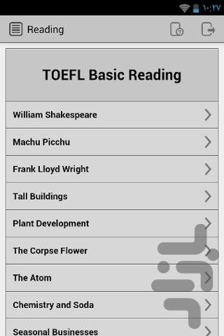 English Texts - Basic Skills for the TOEFL 2 - Image screenshot of android app