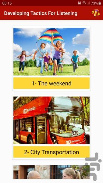 Developing Tactics For Listening - Image screenshot of android app