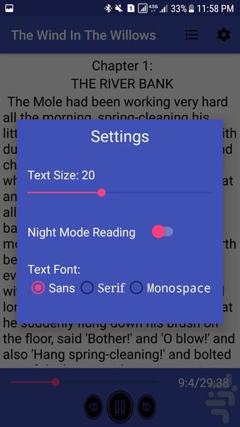 رمان "باد میان درختان بید"(صوت+متن) - عکس برنامه موبایلی اندروید