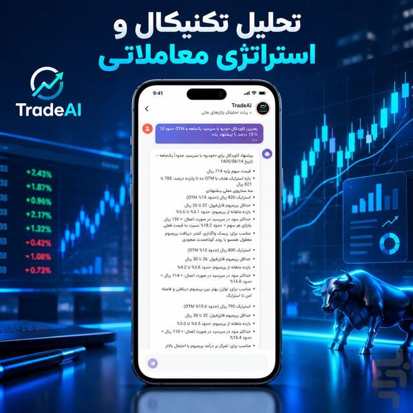 تریدیا - اولین چتبات مالی - عکس برنامه موبایلی اندروید