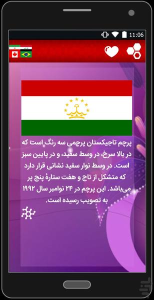 بیوگرافی پرچم ها - عکس برنامه موبایلی اندروید