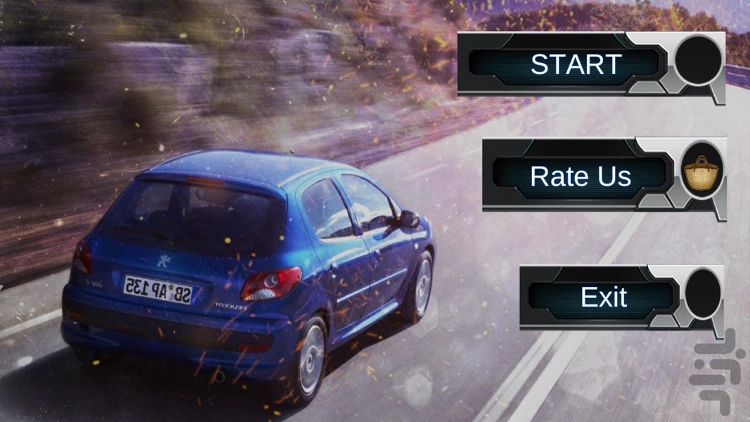 رانندگی با ۲۰۶ ! - عکس بازی موبایلی اندروید