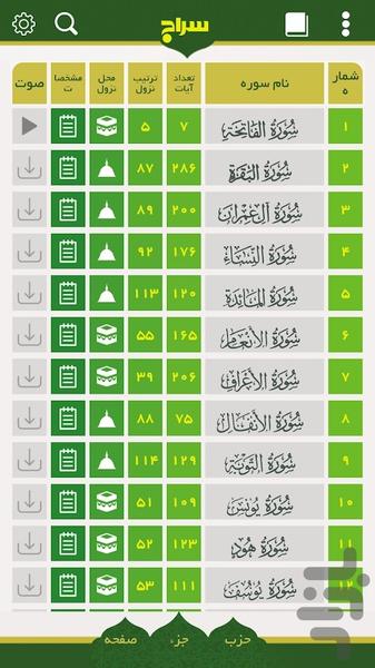 سراج ؛ تلاوت و ختم قرآن - Image screenshot of android app