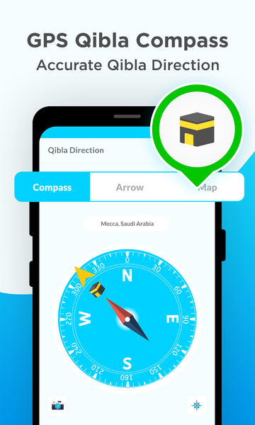 Qibla Direction: Qibla Compass - عکس برنامه موبایلی اندروید