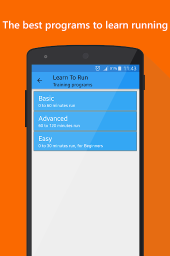 Learn to run - Image screenshot of android app