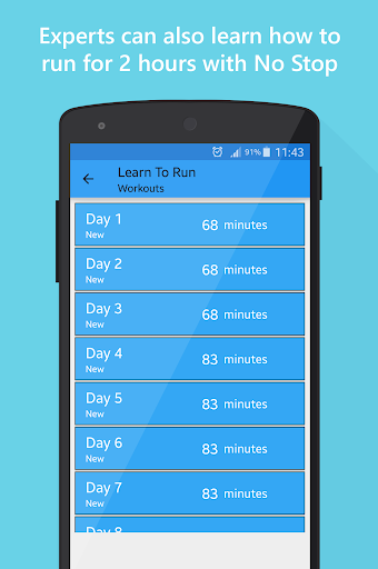 Learn to run - عکس برنامه موبایلی اندروید