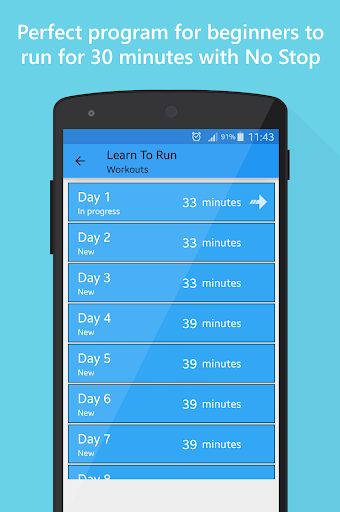 Learn to run - عکس برنامه موبایلی اندروید