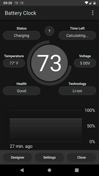 Battery Clock - عکس برنامه موبایلی اندروید