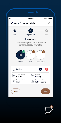 De'Longhi Coffee Link - Image screenshot of android app