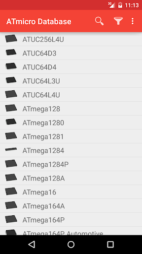 ATmicro Database - Image screenshot of android app