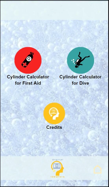 Oxygen Cylinder Autonomy for D - Image screenshot of android app