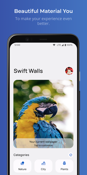 Swift Walls - Wallpapers - Image screenshot of android app