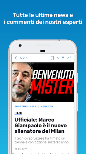 SportMediaset - عکس برنامه موبایلی اندروید