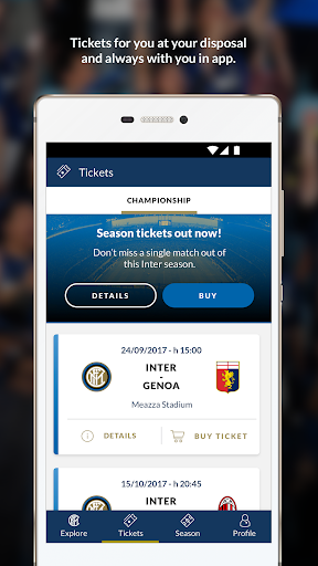 Inter Official App - عکس برنامه موبایلی اندروید