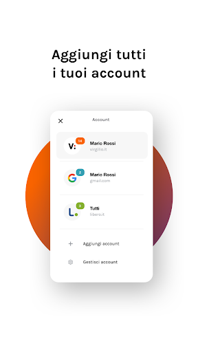 Virgilio Mail - Email App - Image screenshot of android app
