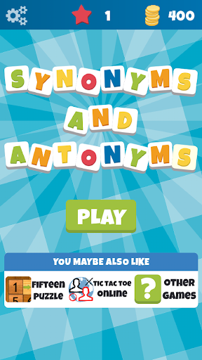 Synonyms and Antonyms - Word game with friends - عکس بازی موبایلی اندروید