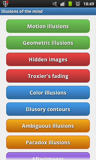 Illusions of the brain - Image screenshot of android app