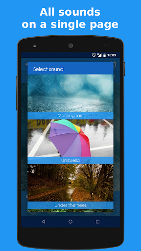 Rainy Day - Rain sounds - Image screenshot of android app