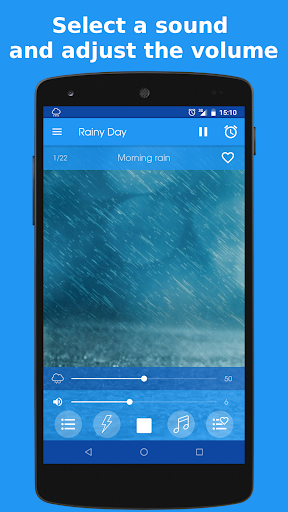 Rainy Day - Rain sounds - عکس برنامه موبایلی اندروید
