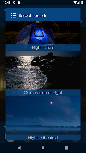 Relax Night: sleeping sounds - Image screenshot of android app