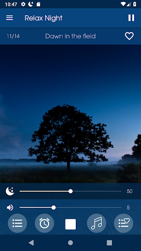 Relax Night: sleeping sounds - Image screenshot of android app