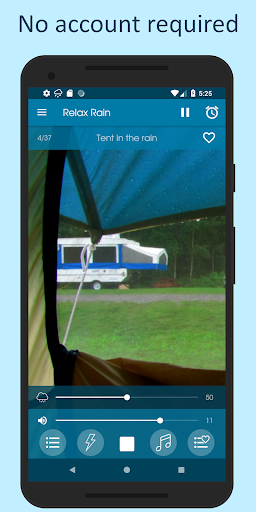 Relax Rain: sleep sounds - عکس برنامه موبایلی اندروید
