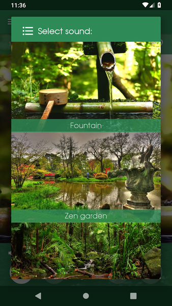 Water&Gong: sleep, meditation - Image screenshot of android app