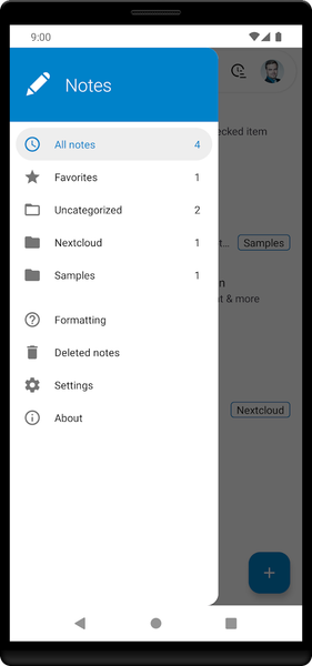 Nextcloud Notes - عکس برنامه موبایلی اندروید