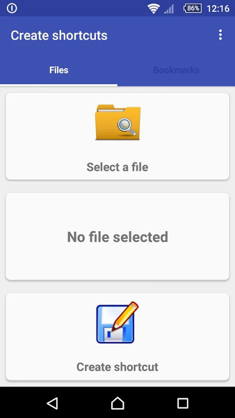 Create shortcuts - عکس برنامه موبایلی اندروید