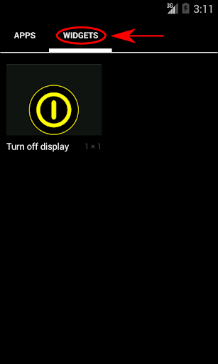 Turn off screen - عکس برنامه موبایلی اندروید