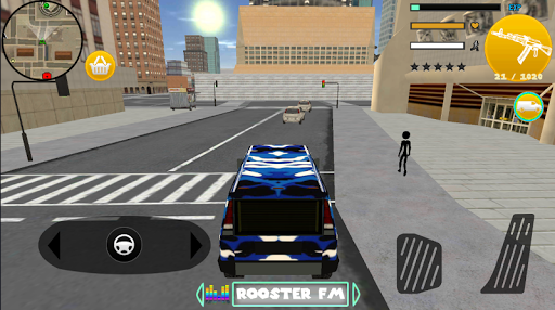 Police Stickman Rope Hero Strange Crime - Gameplay image of android game