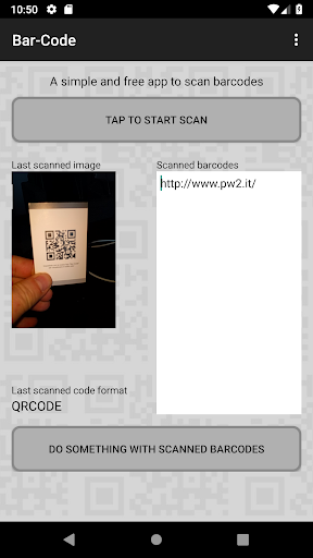 Bar-Code reader - Image screenshot of android app