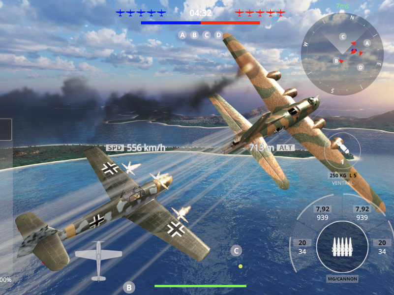 Wings of Heroes: Plane Games - عکس بازی موبایلی اندروید