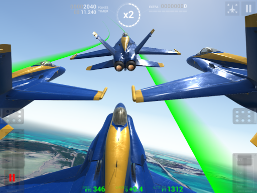 Blue Angels: Aerobatic Flight Simulator - عکس بازی موبایلی اندروید