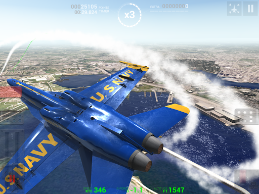 Blue Angels: Aerobatic Flight Simulator - عکس بازی موبایلی اندروید