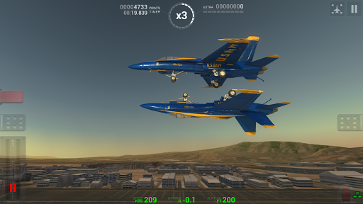 Blue Angels: Aerobatic Flight Simulator - Gameplay image of android game