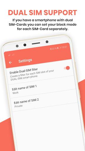 SIM-Blocker & Call-Blocker - عکس برنامه موبایلی اندروید