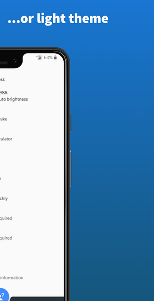 Quick Settings - عکس برنامه موبایلی اندروید