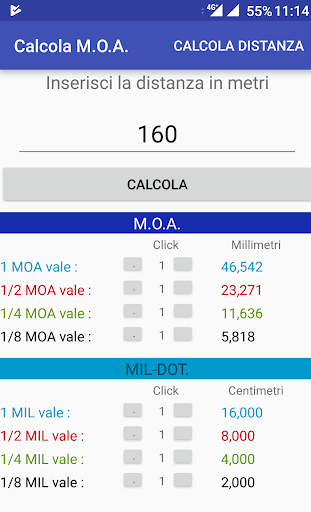 M.O.A. Mils Calculator - عکس برنامه موبایلی اندروید