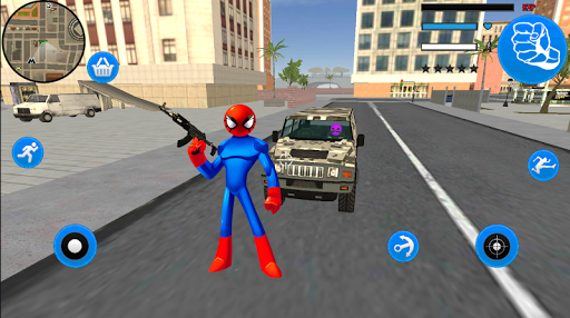 Spider Rope Hero Stickman Strange Crime - عکس بازی موبایلی اندروید