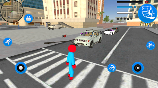 Spider Rope Hero Stickman Strange Crime - عکس بازی موبایلی اندروید