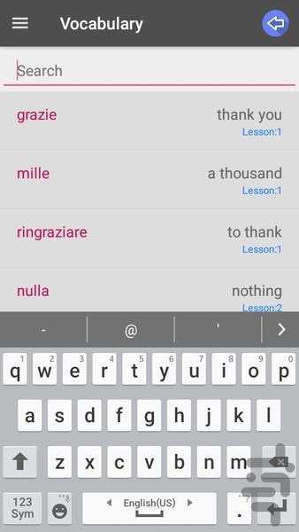 Italian On Trip - Image screenshot of android app