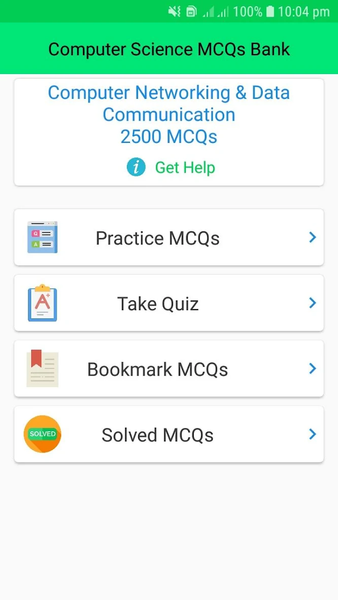 Computer Science Solved MCQs - Image screenshot of android app