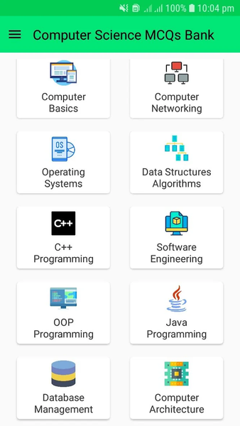 Computer Science Solved MCQs - Image screenshot of android app