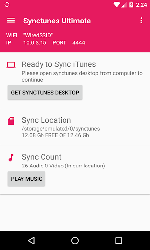 Sync iTunes to android Free - Image screenshot of android app
