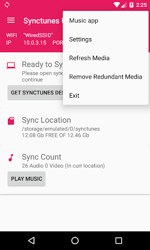 Sync iTunes to android Free - Image screenshot of android app