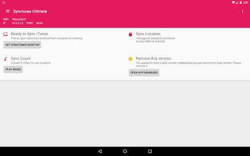 Sync iTunes to android Free - عکس برنامه موبایلی اندروید