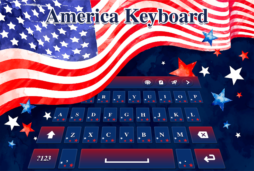 American Keyboard - عکس برنامه موبایلی اندروید