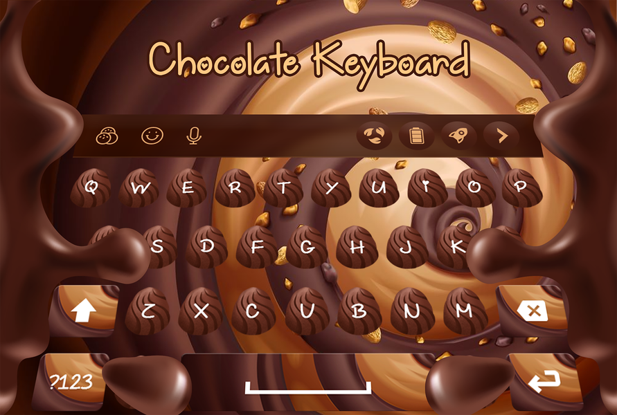 Chocolate Keyboard - عکس برنامه موبایلی اندروید